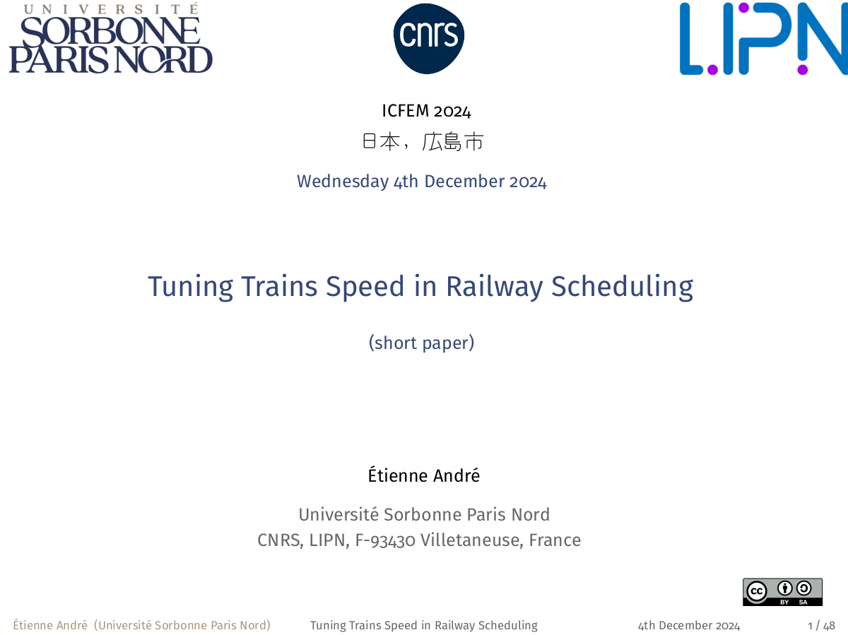 Tuning Trains Speed in Railway Scheduling