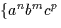 $\{a^nb^mc^p$